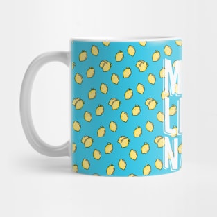 Make Lemonade Lemon Pattern Mug